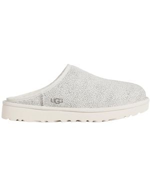 UGG Classic Slip-On Crackle Slippers - White