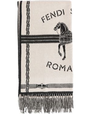 Fendi Selleria Scarf - White