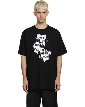 Yohji Yamamoto Don'T Look Back T-Shirt - Black