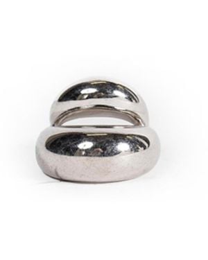 Panconesi Double Blow Up Ring - White