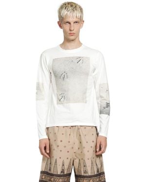 Kapital Gull Foot Long Sleeve T-Shirt - White