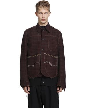 Junya Watanabe Levi's X Curved Jacket - Brown