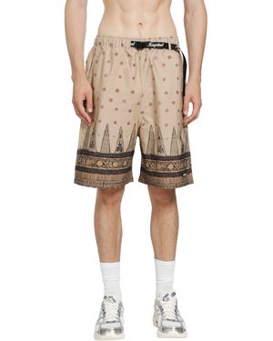 Kapital Cotton Sarasa Easy Shorts - Natural