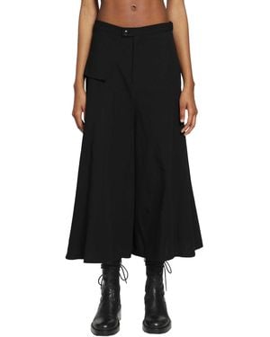 Yohji Yamamoto Flare Trousers - Black