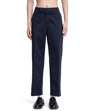 Thom Browne Garment Dyed Chino Trousers - Blue