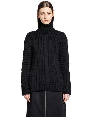 Moncler Genius Ee72 Collaboration Wool Turtleneck Sweater - Black