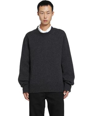 SALON C. LUNDMAN Chunky O-Neck Jumper - Black