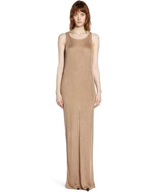 Saint Laurent Long Tank Dress - Natural