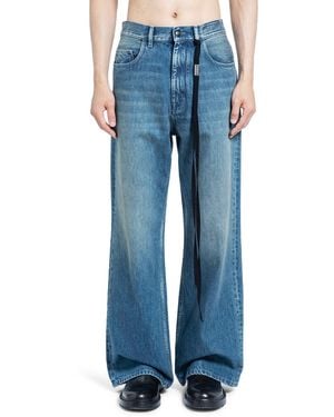 Ann Demeulemeester Modest 5 Pocket Flared Jeans - Blue