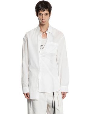 Ann Demeulemeester Mark High Comfort Pocket Shirt - White