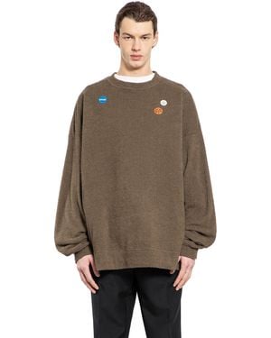 Undercover Embellished Sweatshirt - Brown