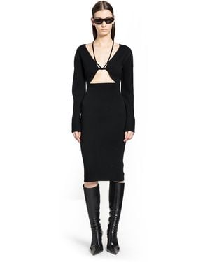 Nensi Dojaka Halterneck Sweater Midi Dress - Black