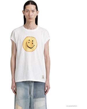 Kapital 20/-Jersey Katabira Sleeveless Big-T - White