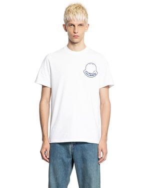 Moncler Logo Cotton T-Shirt - White