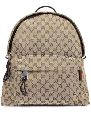 Gucci Medium Gg Backpack - Brown
