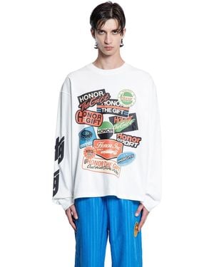 Honor The Gift Round Fuel Long Sleeve Tee - White