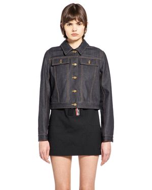 Thom Browne Selvedge Denim Shrunken Jacket - Black
