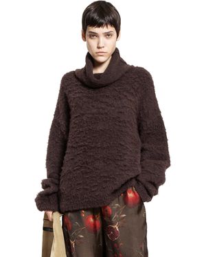 Uma Wang High-neck Top - Brown