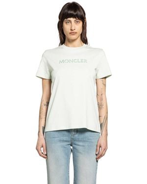 Moncler Embroidered Logo T-Shirt - White