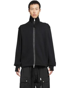Thom Krom Oversized High Neck Sweatshirt - Black
