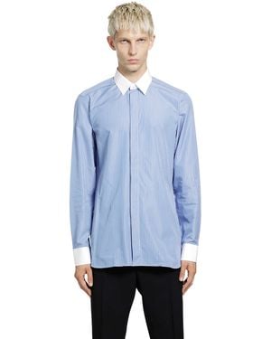 Tom Ford Poplin Stripe Classic Fit Shirt - Blue