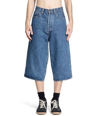 Agolde Beesley Long Line Shorts - Blue