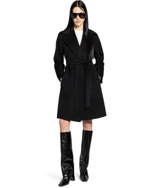 Max Mara Wool Robe Coat - Black