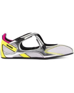 The Attico Floor 01 Ballerina Flats - Metallic