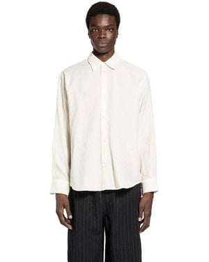 Studio Nicholson Visualizza Camicia Matelassé - White