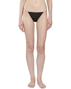 Saint Laurent Silk Briefs - Natural