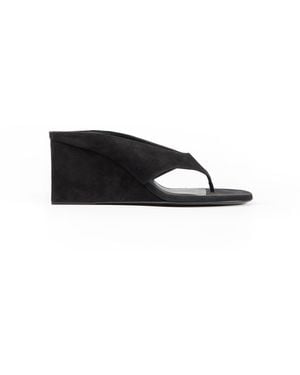 Alaïa Cube Thong Mules - Black