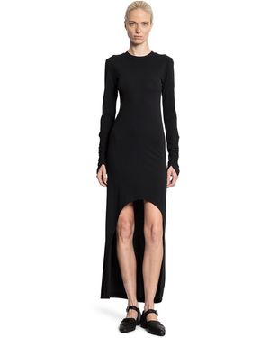 Thom Krom Long Turtleneck Dress With Hand Gaiters - Black