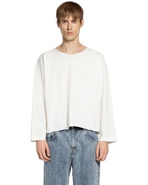 Second Layer Thrasher Ls Teee - White