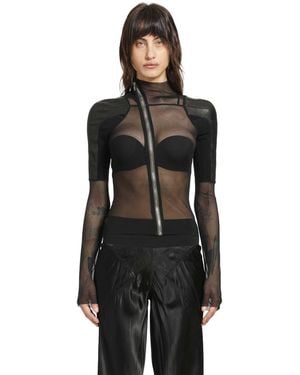 Rick Owens Temple Combo Gary Jacket - Black