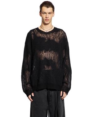 Ann Demeulemeester Kamillo Oversize Jumper - Black