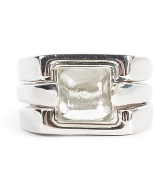 ALAN CROCETTI Puzzle Ring Amethyst - White