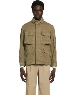 C.P. Company 50 Fili Waxed Field Jacket - Green