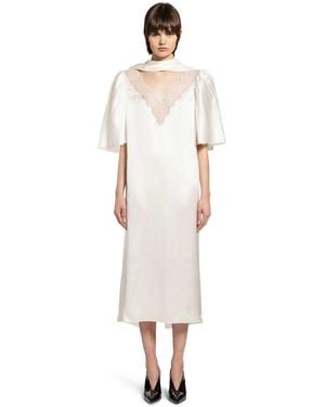 Gucci Silk Satin Midi Dress - White