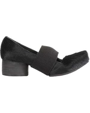 Uma Wang Calf Hair Heeled Ballerinas - Black