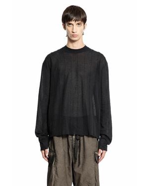 Uma Wang Check Jacquard Jumper - Black