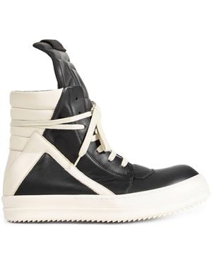 Rick Owens Temple Geobasket Trainers - White