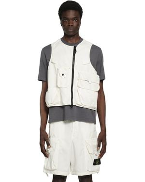 Stone Island Cropped Utility Vest - Black