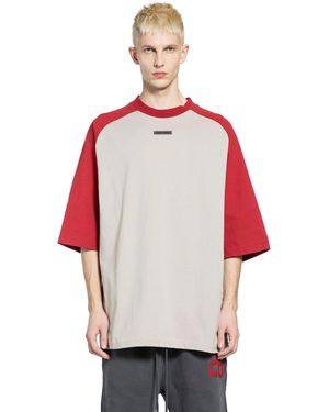 Fear Of God Baseball T-Shirt - Red