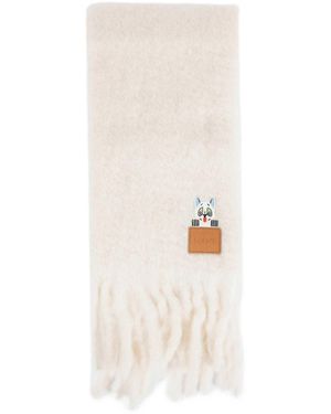 Loewe Mohair Scarf - White