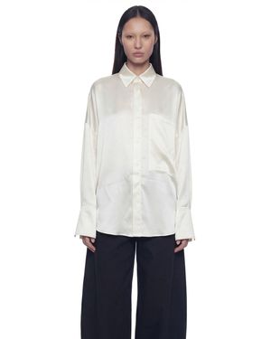 NVL-GARDE Open Back Oversized Pocket Shirt - White