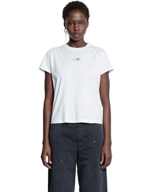 MM6 by Maison Martin Margiela Numeric Cotton Jersey T-Shirt - White