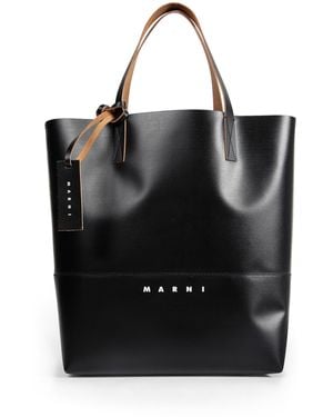Marni Open Shopper Tote - Black