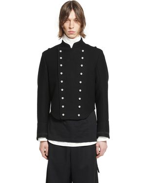 Ann Demeulemeester Noa Cropped Marsina Jacket - Black