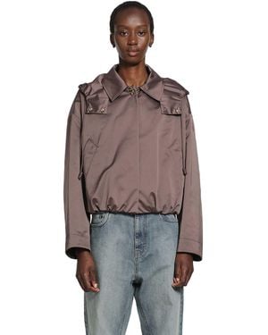Moncler Chevreuil Duchesse Short Down Jacket - Brown