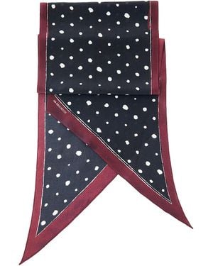 Ann Demeulemeester Ezo Foulard With Pois - Blue